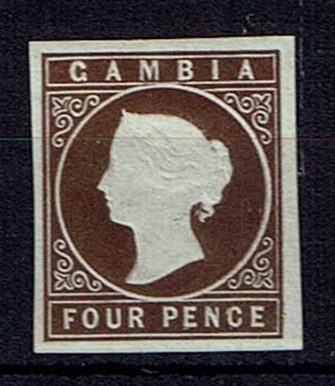 Image of Gambia SG 1 LMM British Commonwealth Stamp